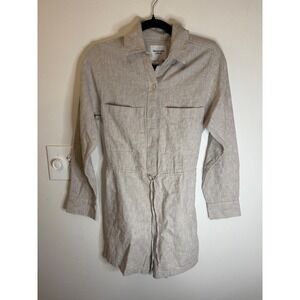 Abercrombie & Fitch Linen Blend Romper Size XXS NWT